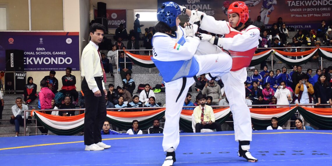 Ladakh’s Zahara Batool Shines, Clinches Gold at National U-19 Taekwondo Championship