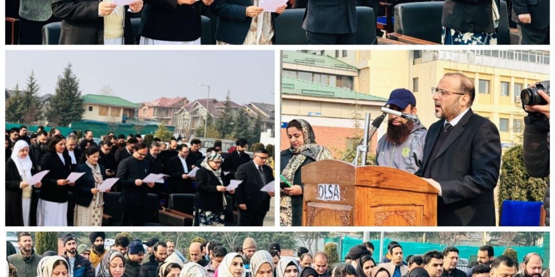 DLSA Srinagar Marks Constitution Day with Unified Reading of Preamble