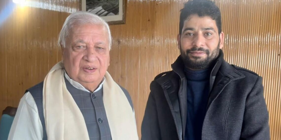 Er. Aijaz Hussain Meets Bihar Governor Arif Mohammad Khan in Srinagar, Discusses Youth & Inclusion