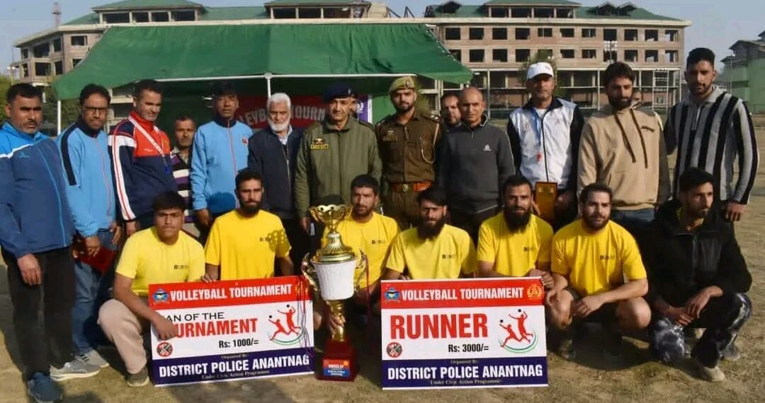 Anantnag Police Hosts High-Voltage Volleyball Final Under Anti-Drug Drive