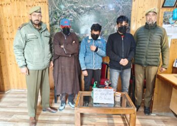 Pampore Police Bust Drug Racket, Three Arrested with Narcotics Seized