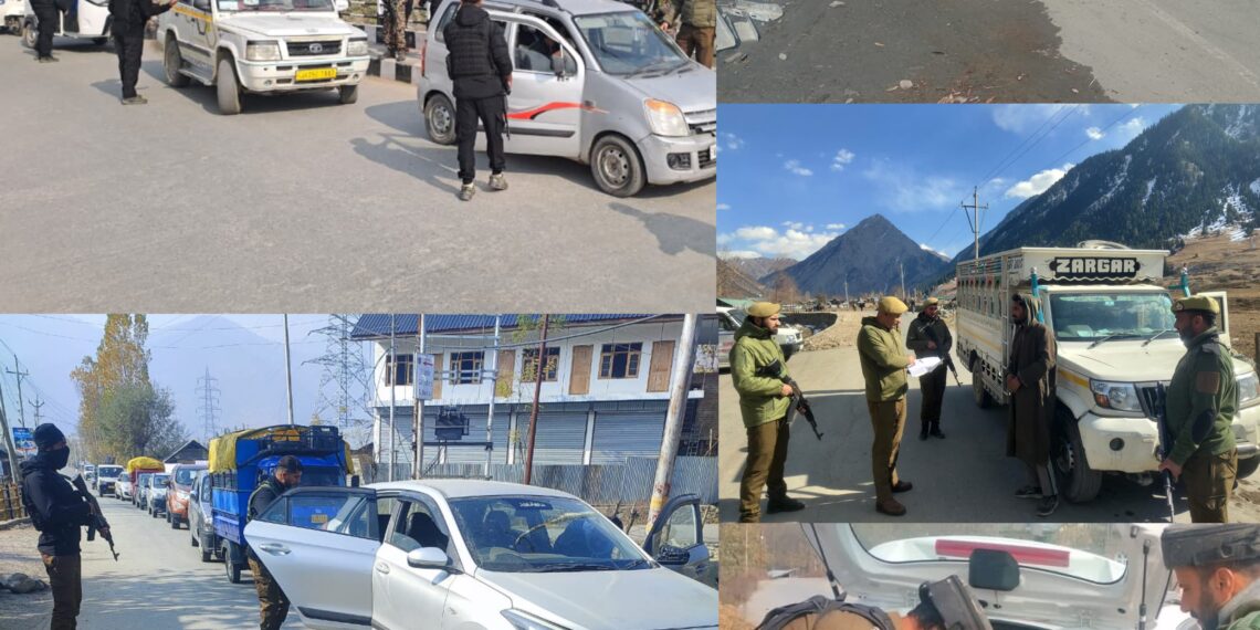 Bandipora Police Intensify Vehicle Checks Across District