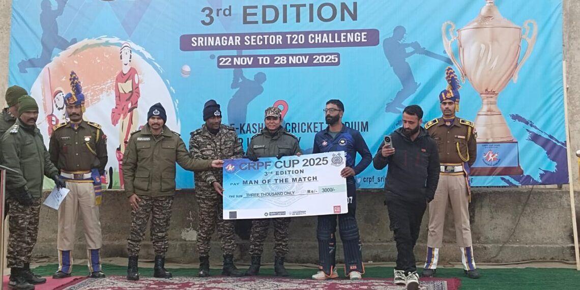 Day 3 of 3rd Edition CRPF Cup 2025 Sees Thrilling Action Across Srinagar Venues