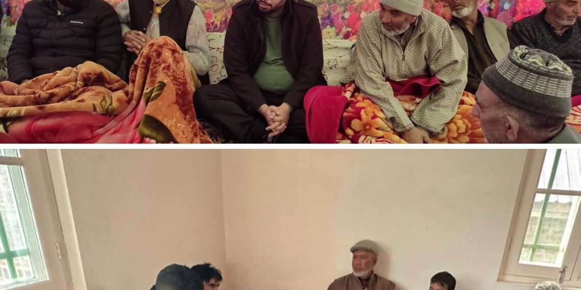 Er. Aijaz Hussain Visits Families of Nowgam Blast Victims, Assures All Possible Support