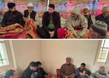 Er. Aijaz Hussain Visits Families of Nowgam Blast Victims, Assures All Possible Support