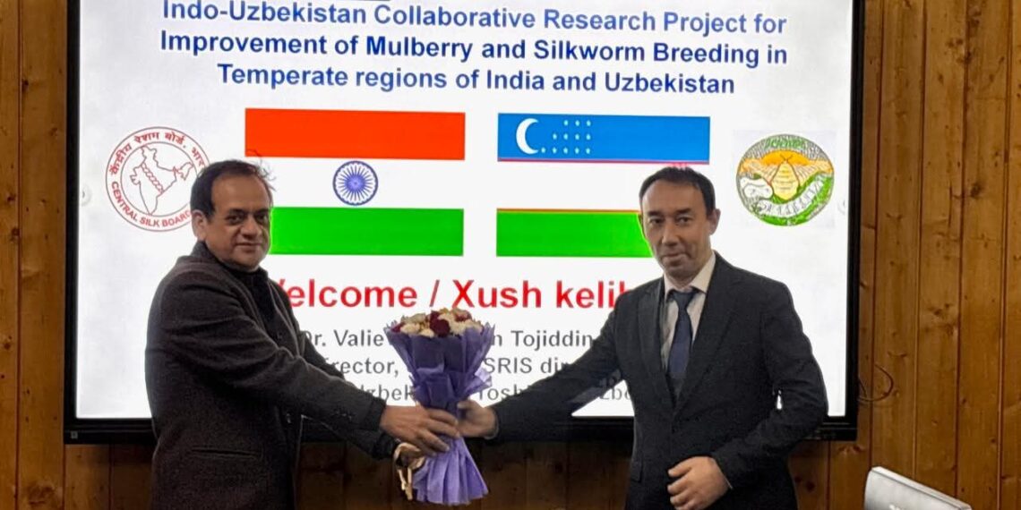 Indo-Uzbek Sericulture Collaboration Boosted with Director of Tashkent Research Institute Visiting CSRTI Pampore