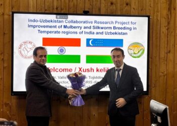 Indo-Uzbek Sericulture Collaboration Boosted with Director of Tashkent Research Institute Visiting CSRTI Pampore