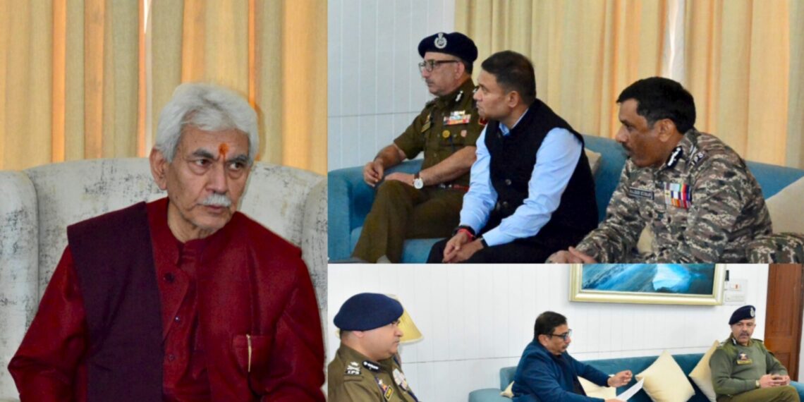 Maintain Highest Vigil Across J&K, Says LG Manoj Sinha in Security Meet