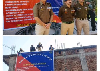 Assets Worth ₹1.11 Crore Linked to Drug Trade Attached in Poonch