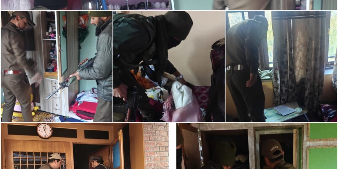 Bandipora Police Conducts Major Crackdown on Banned Jamaat-e-Islami; Raids Multiple Locations Across District