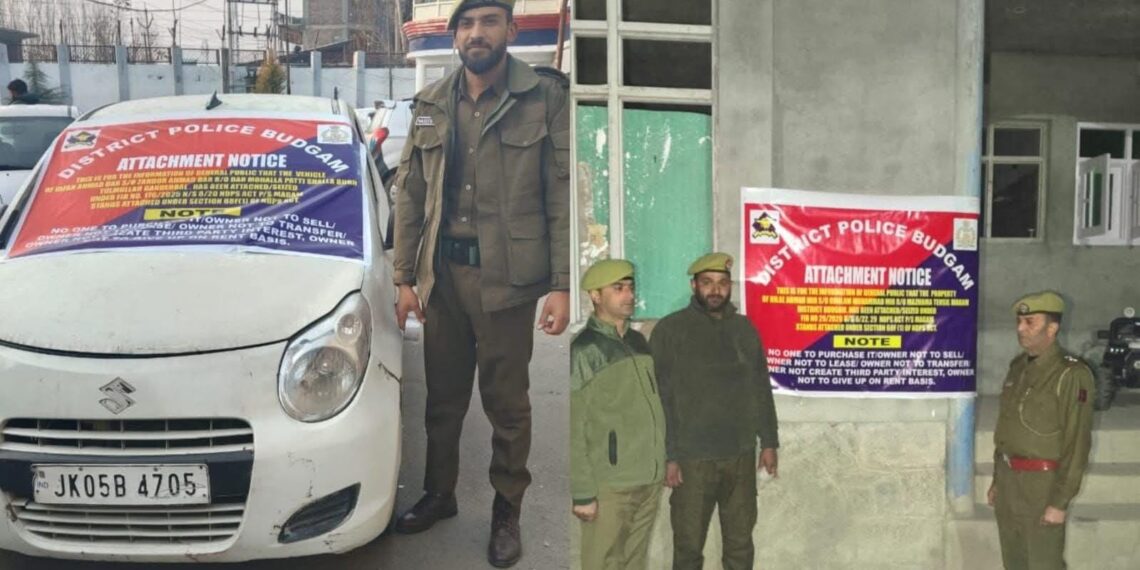 Notorious Magam Drug Peddler’s Assets Worth ₹35 Lakh Attached by Budgam Police