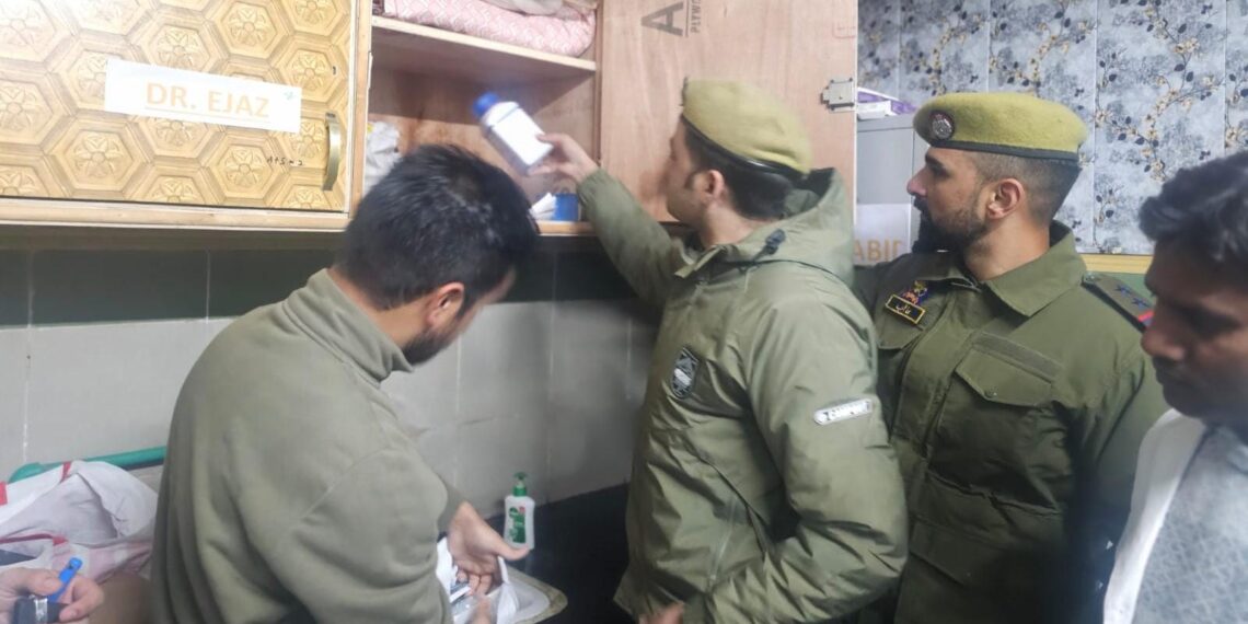 Srinagar Police Conducts Surprise Checks of Doctors’ Lockers Across Hospitals