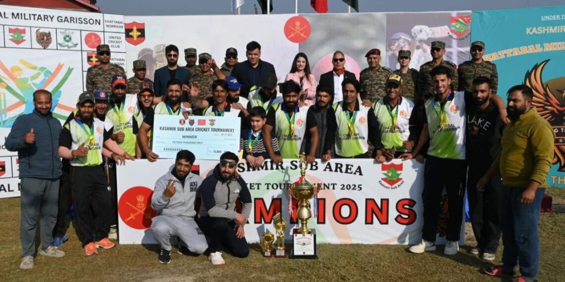 Rainawari Wonder Boys Clinch Victory as Army’s Kashmir Sub Area Cricket Tournament Wraps Up Successfully