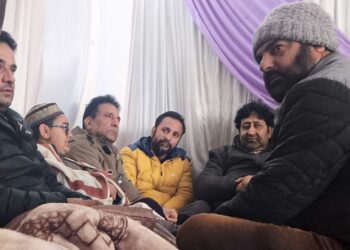 AIP Delegation Visits Several Families in Sopore to Offer Condolences
