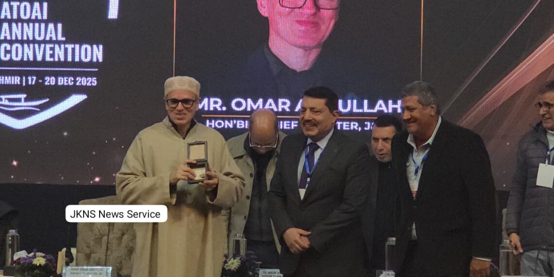 “No Snow, No Gulmarg: CM Omar Sounds Climate Alarrm at 17th ATOAI Annual Convention at SKICC, Srinagar