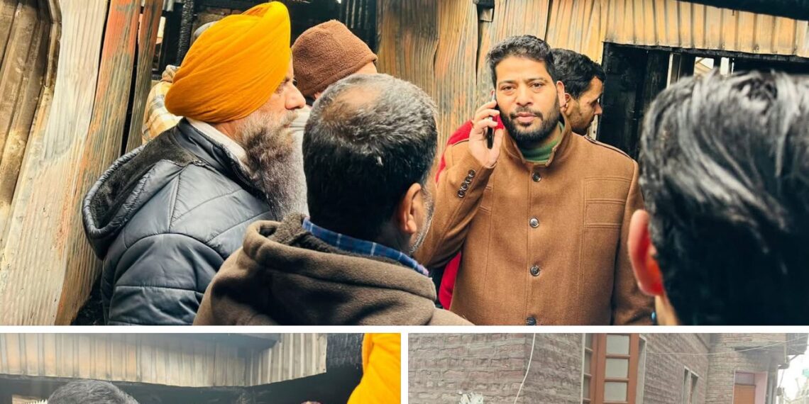 Fire-Hit Families Not Alone: BJP’s Er. Aijaz Hussain Reaches Shaheedgunj