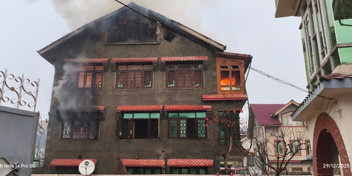 Three-Storey Residential House Gutted in Lal Bazar Fire