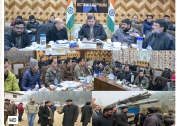 Satish Sharma reviews Performance of Key Departments in Kupwara