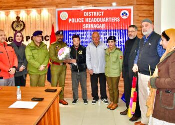 Srinagar Police Honours Specially-Abled Cricketer for National-Level Triumph