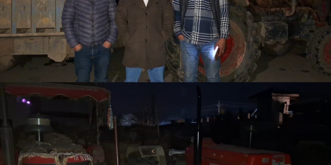 One Tipper, Stone Drilling Machine and Two Tractors Seized in Special Drive Against Illegal Mining in Bandipora