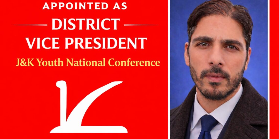 JKNC Appoints Maroof Bhawani as Youth NC Vice President for Anantnag