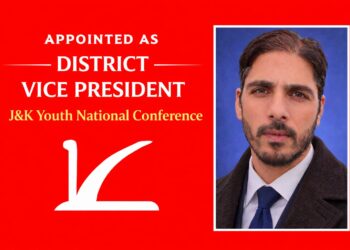 JKNC Appoints Maroof Bhawani as Youth NC Vice President for Anantnag