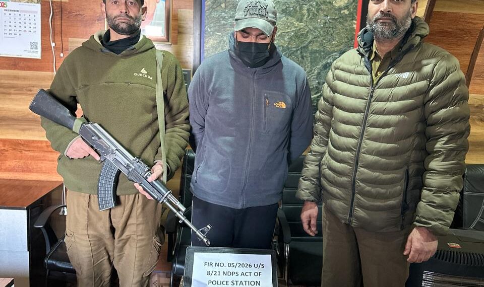 Budgam Police Arrests Drug Peddler; Contraband Recovered