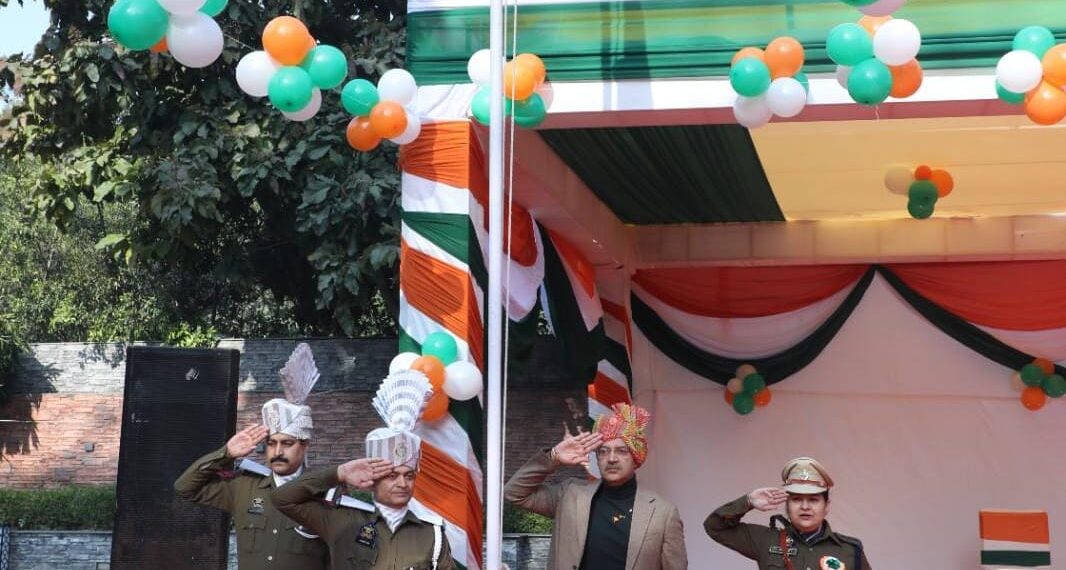 ARC J&K Unfurls National Flag on the Eve of 77th Republic Day in New Delhi