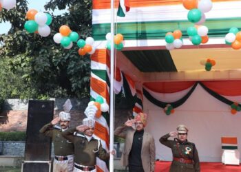 ARC J&K Unfurls National Flag on the Eve of 77th Republic Day in New Delhi