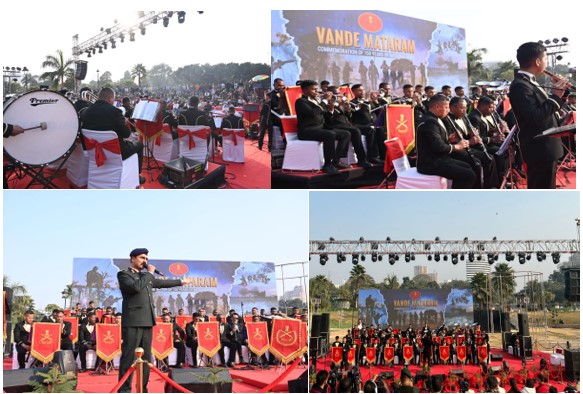 “Indian Army Symphony Band Strikes Patriotic Chords with ‘Vande Mataram’ Performance at Connaught Place”