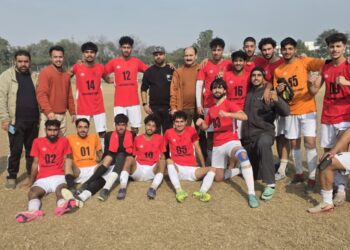 CUS football team reaches semi-finals of JU trophy