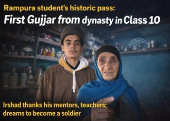 Rampora-Rajpora Student Scripts History, Becomes First Gujjar in Family to Pass Class 10
