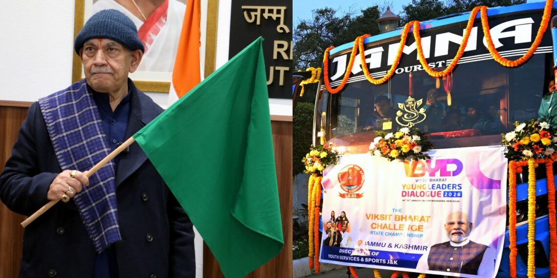 ‘Youth Mindset Will Shape Viksit Bharat’: LG Flags Off J&K Contingent for National Youth Festival 2026