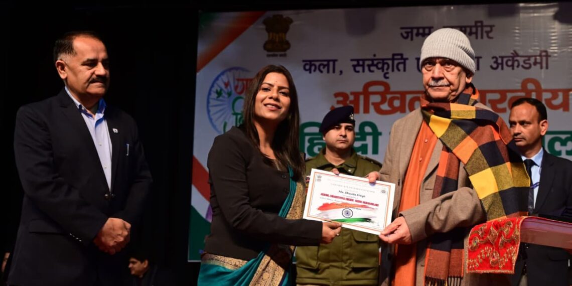 “Poetry Shapes the Soul of a Nation”: LG Sinha Champions Cultural Revival at All-India Hindi Poets’ Meet in Jammu