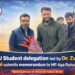 AMU student delegation led by Dr. Zubair Reshi submits memorandum to MP Aga Ruhullah Mehdi