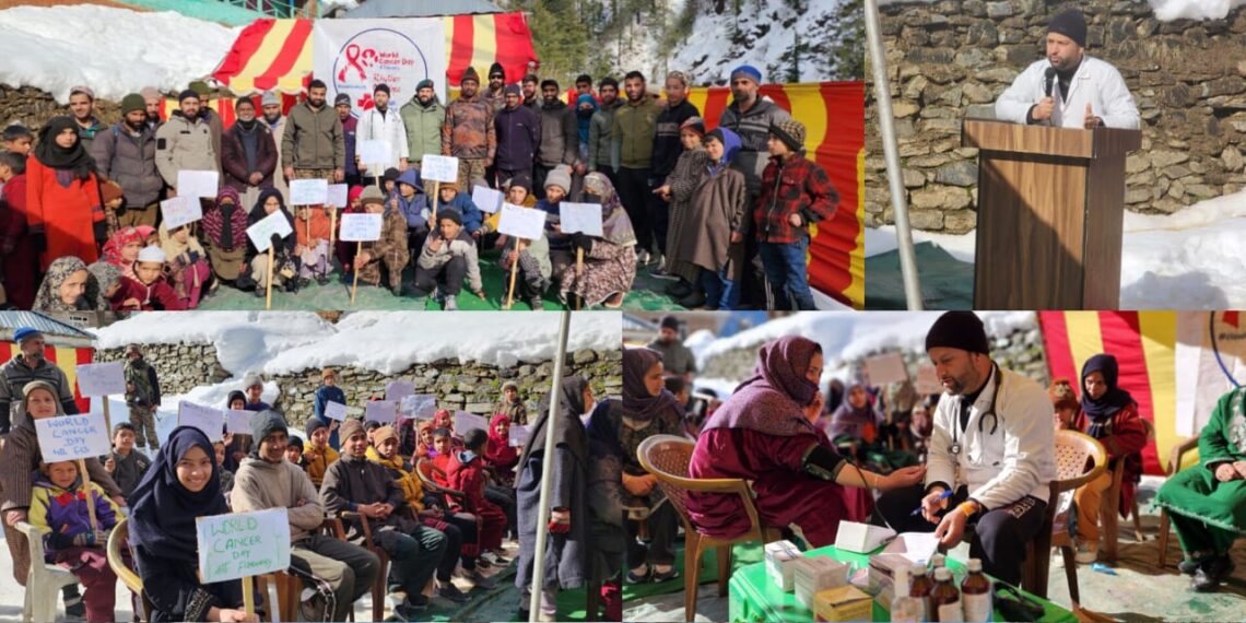 Indian Army Observes World Cancer Day in Kundian, keran Promotes Medical Awareness Among Civilians
