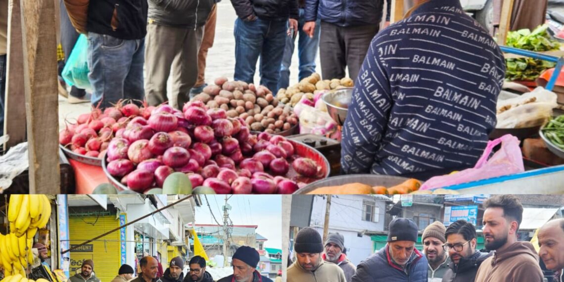 Market Checking Conducted at Batpora, Shopian by Revenue, Food Safety and CAPD Departments
