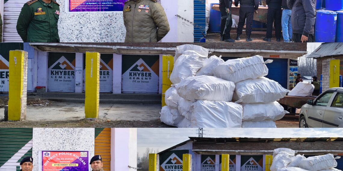 Illegal Drug Empire Crumbles: Kulgam Police Attach ₹1.5 Crore Properties in Major NDPS Action