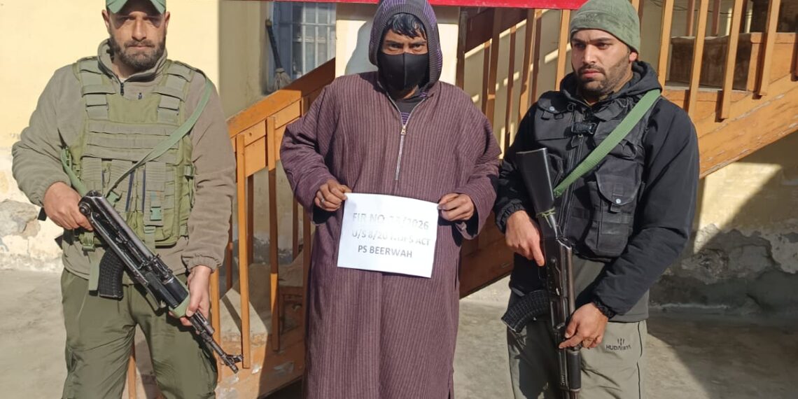 Budgam Police Arrests Drug Peddler; Contraband Seized