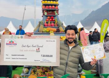 The Aapa Foods Honoured as Best Agri-Food Brand by SKAUST Kashmir