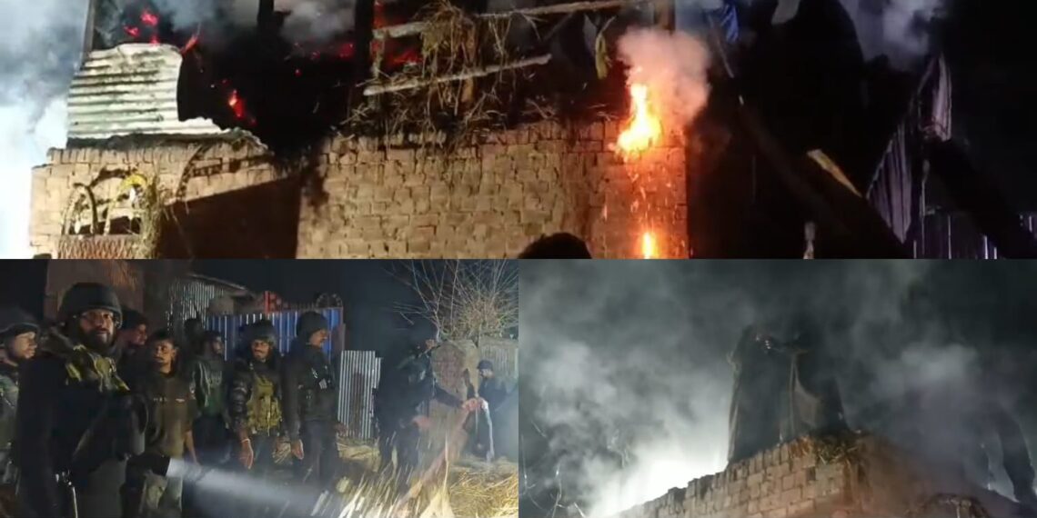 Fire Breaks Out in Palhallan, Cowshed Damaged; Prompt Response Prevents Further Loss