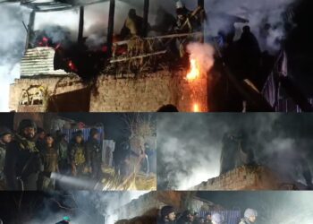 Fire Breaks Out in Palhallan, Cowshed Damaged; Prompt Response Prevents Further Loss