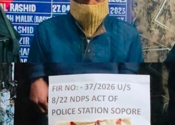 Sopore Police Apprehend Drug Peddler; Psychotropic Substance Recovered