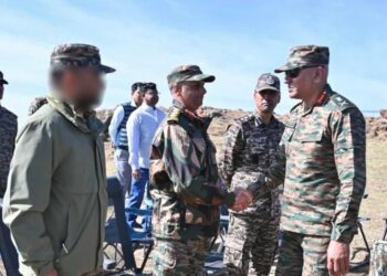 Lt Gen Pratik Sharma Reviews Security Situation in Basantgarh
