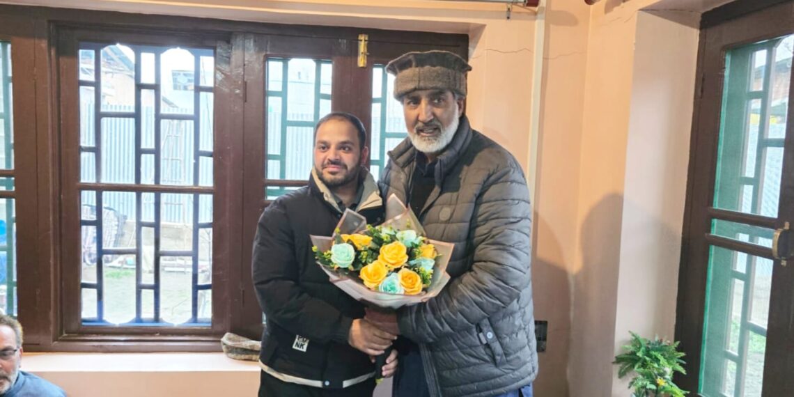 Young Achiever from Mughalpora Shopian Cracks KAS, Honoured by MLA Shabir Ahmad Kullay