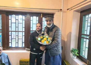Young Achiever from Mughalpora Shopian Cracks KAS, Honoured by MLA Shabir Ahmad Kullay