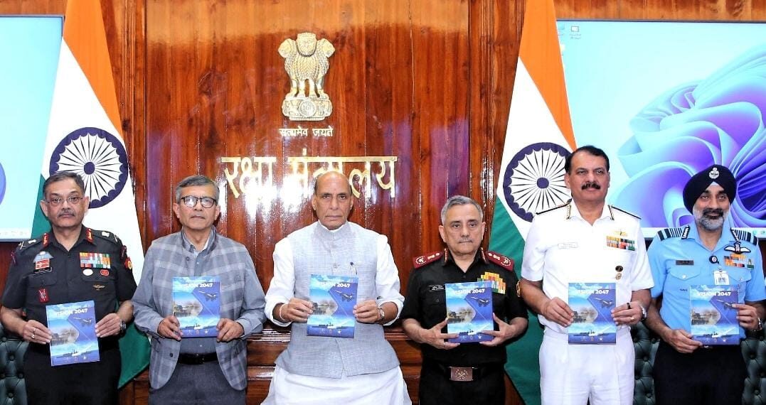 DM Rajnath Singh releases ‘Defence Forces Vision 2047; Roadmap for a Future-Ready Indian Military’