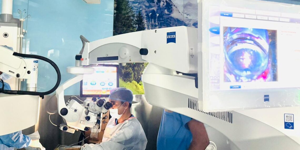 Global First in Minimally invasive Glaucoma Surgery with aqueous angiography at Army Hospital (R&R), Delhi