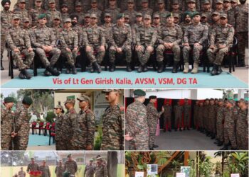 Director General Territorial Army visits “Chinar Eco Warriors”; Applauds Exemplary Contribution to the Greening of Jammu & Kashmir