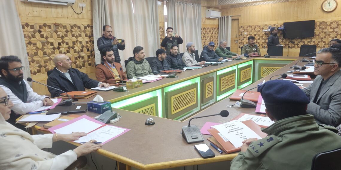 Waqf Chairperson Dr Andrabi chairs meetings with Administration in Srinagar for arrangements on Eid